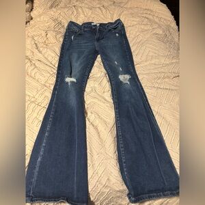 KanCan Dark Blue Flare Jeans